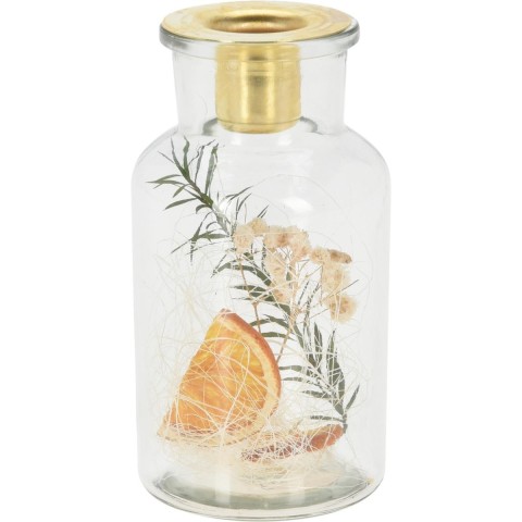 BOTTIGLIA PORTACANDELA CON FIO